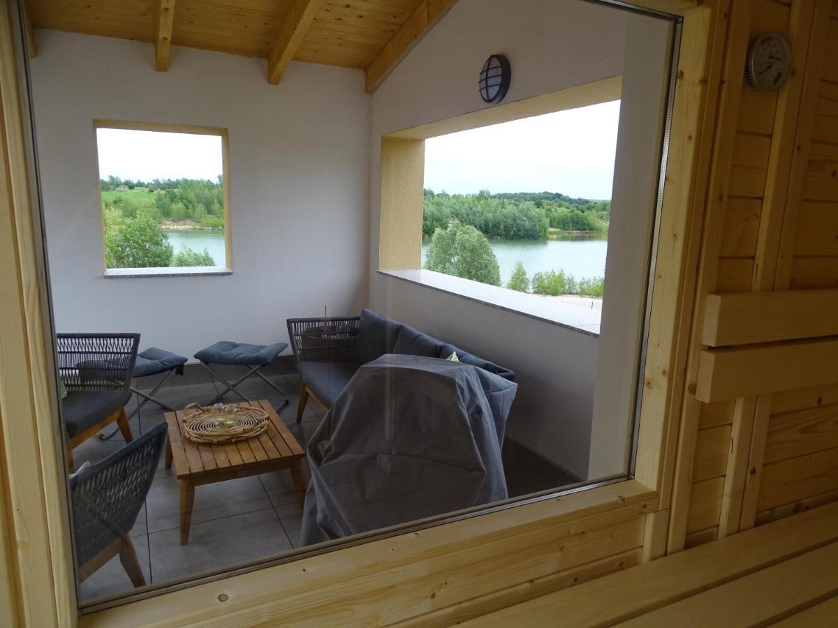 Feriendomizil Am Stoermthaler See, Lagovida, Leipziger Neuseenland, Grosspoesna, Privatstrand Exteriér fotografie