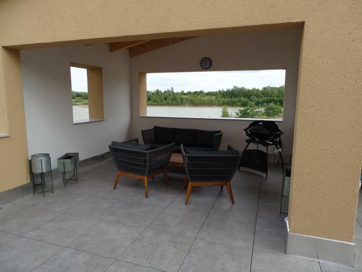 Feriendomizil Am Stoermthaler See, Lagovida, Leipziger Neuseenland, Grosspoesna, Privatstrand Exteriér fotografie